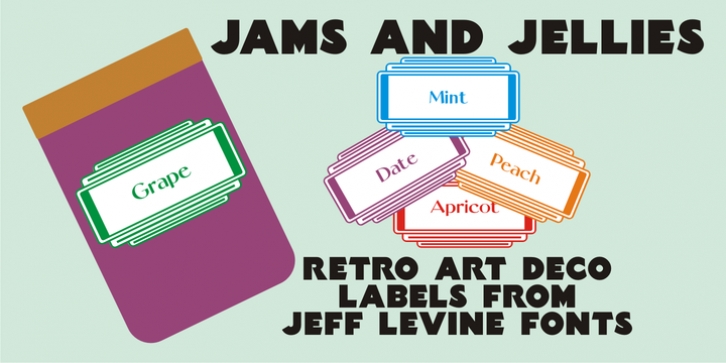 Jams And Jellies JNL font preview