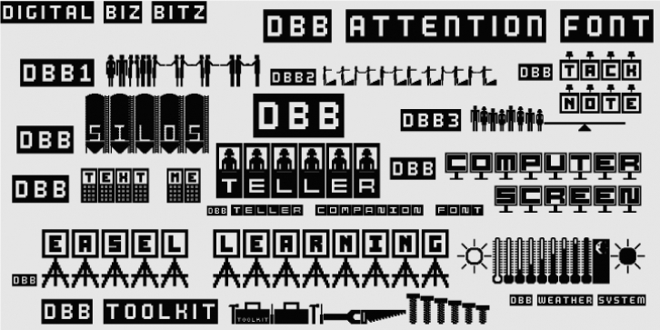 Digital Biz Bitz font preview