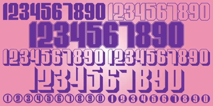 Display Digits Nine font preview