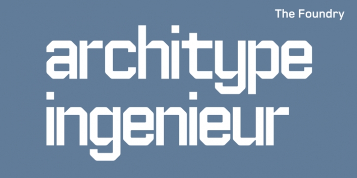 Architype Ingenieur font preview