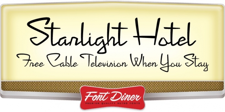 Starlight Hotel font preview