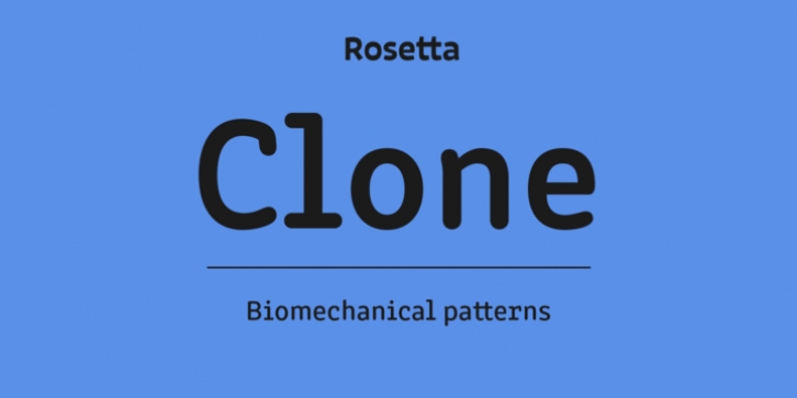 Clone font preview
