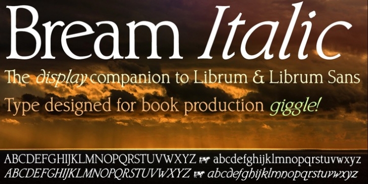 Bream font preview