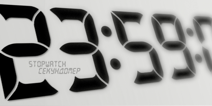 Stopwatch font preview