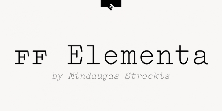 FF Elementa font preview