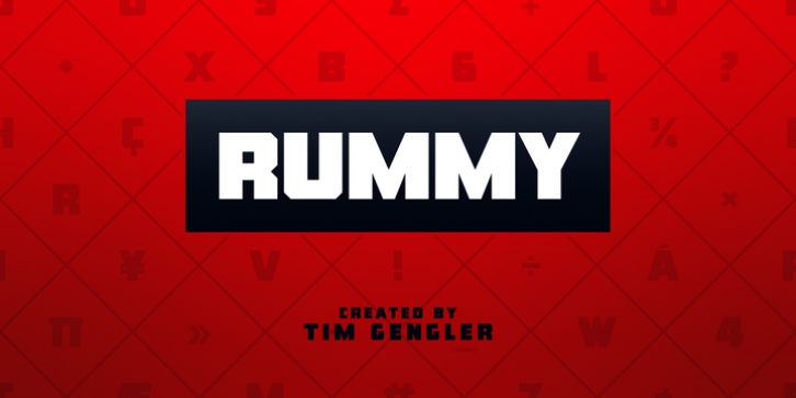 Rummy font preview