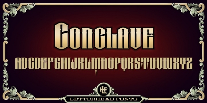 LHF Conclave font preview