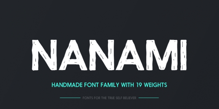 Nanami Handmade font preview