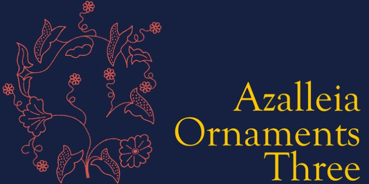 Azalleia Ornaments font preview