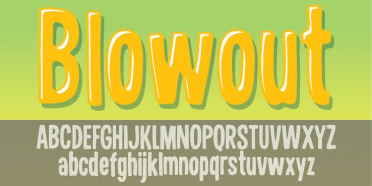 Blowout font preview