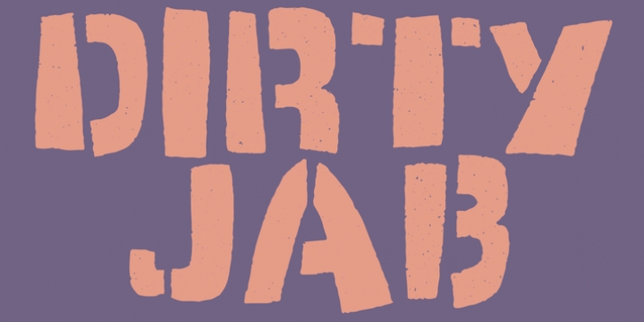 Dirty Jab font preview