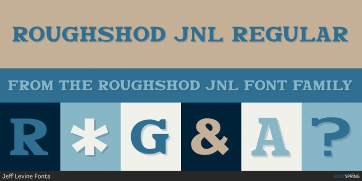 Roughshod JNL font preview