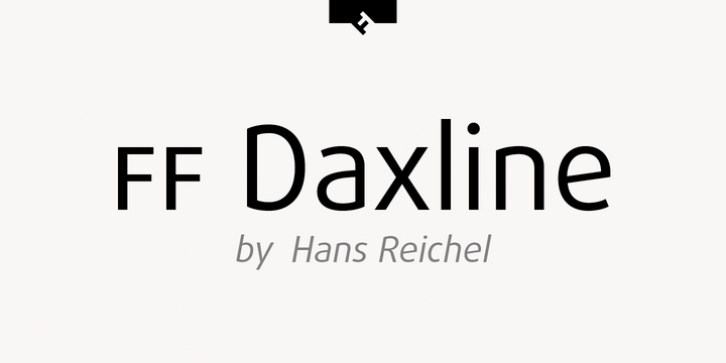 FF Daxline font preview