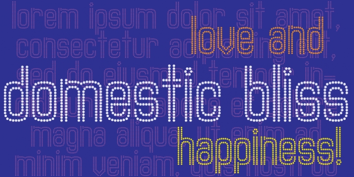 Domestic Bliss font preview