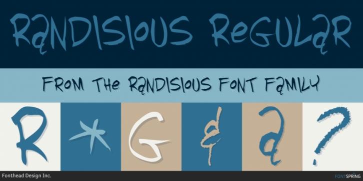 Randisious font preview