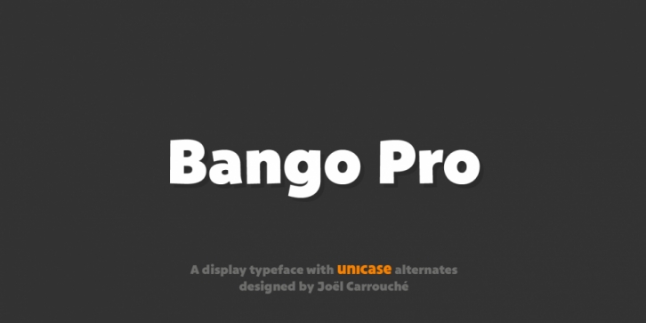 Bango Pro font preview