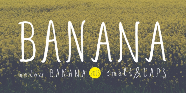 Banana and Sun font preview