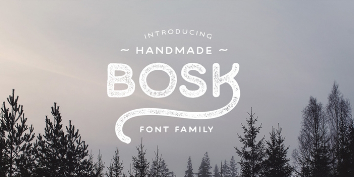 Bosk Hand font preview