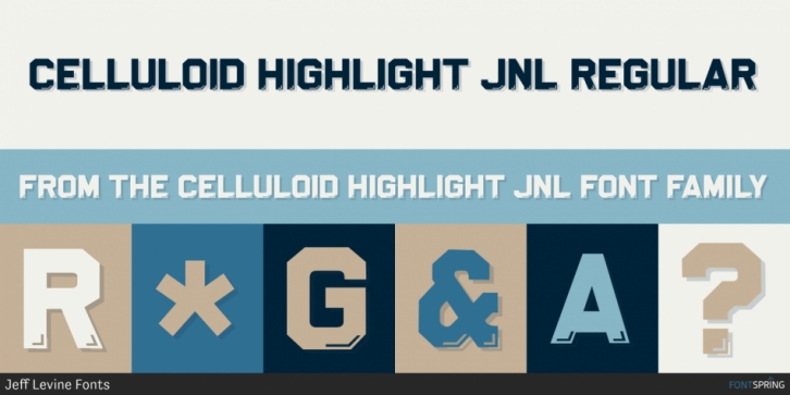 Celluloid Highlight JNL font preview