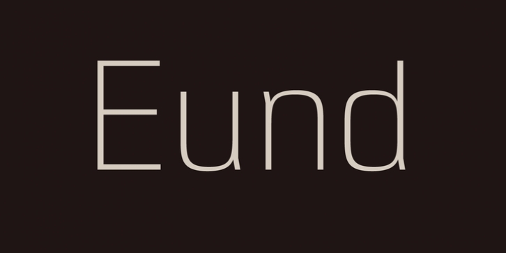 Eund font preview