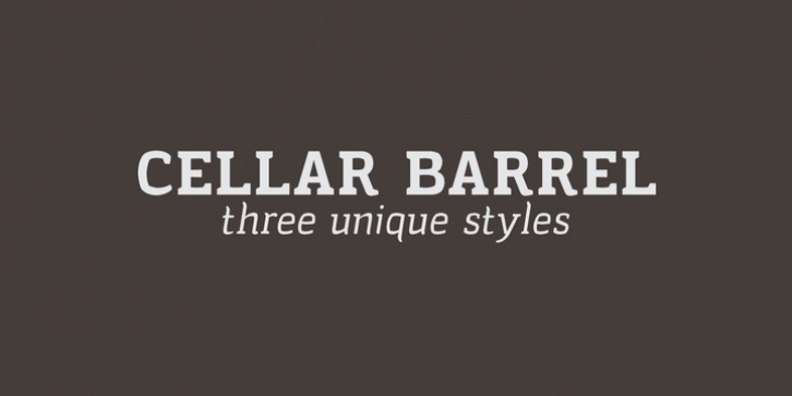Cellar Barrel font preview