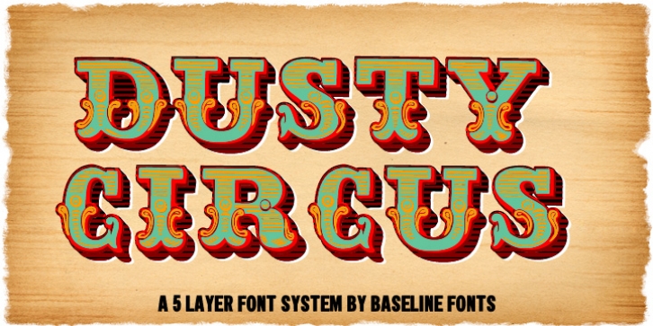 Dusty Circus font preview