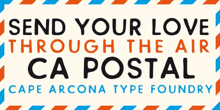 CA Postal font preview
