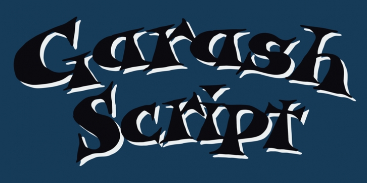 Garash Script font preview