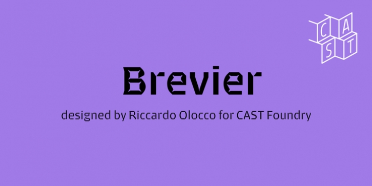 Brevier font preview