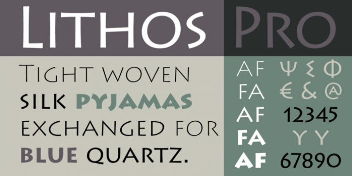 Lithos font preview