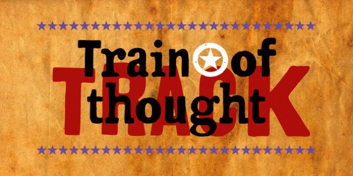 Train Of Thought font preview