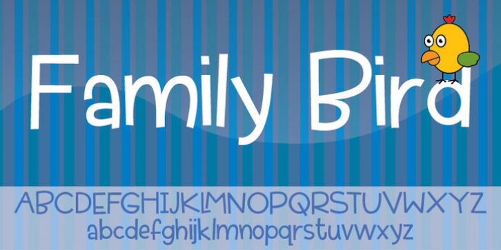 Family Bird font preview