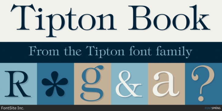 Tipton font preview