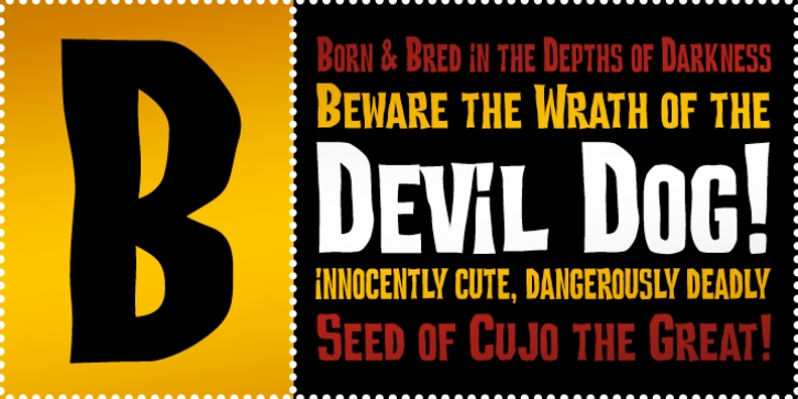 Devil Dog BTN font preview
