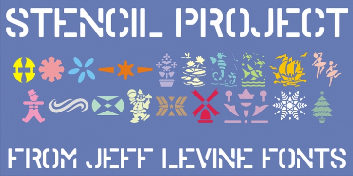 Stencil Project JNL font preview