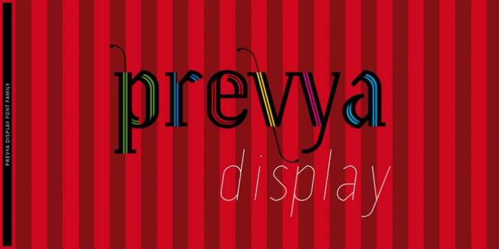 Prevya Display font preview