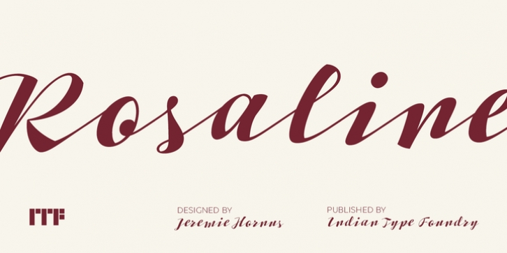 Rosaline font preview