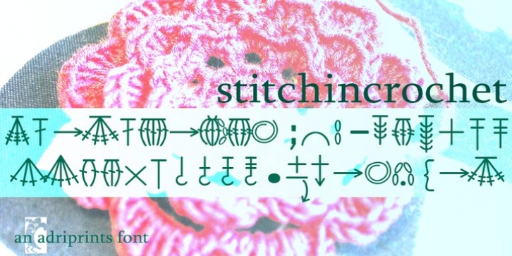StitchinCrochet font preview