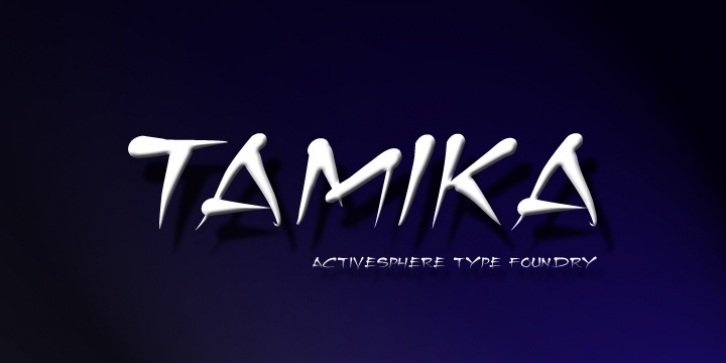 Tamika font preview