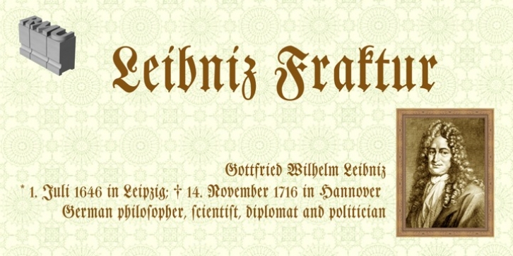 Leibniz Fraktur font preview