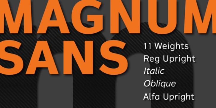 Magnum Sans font preview