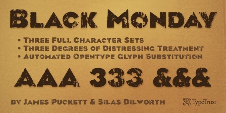 Black Monday font preview