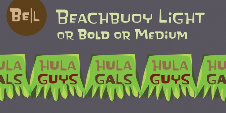 Beachbuoy font preview