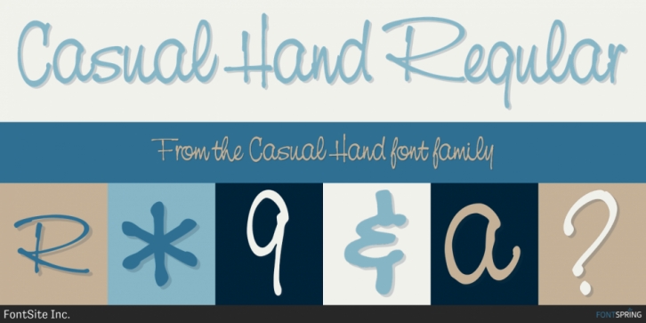 Casual Hand font preview