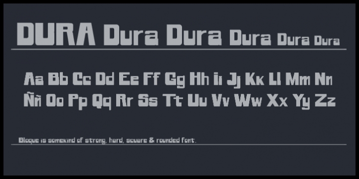 Dura font preview