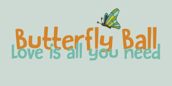 Butterfly Ball font preview