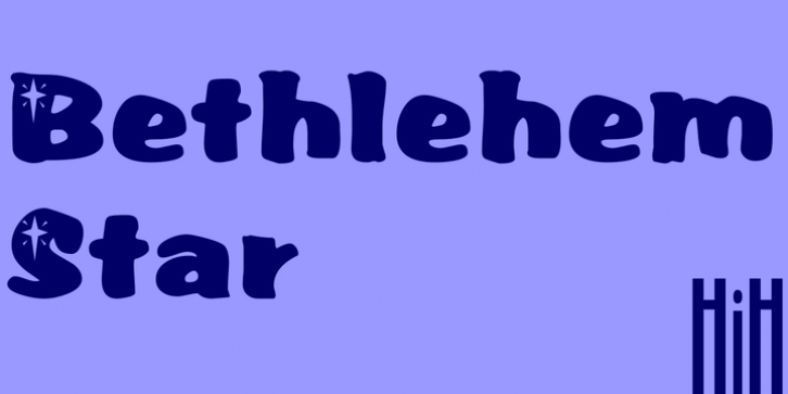 Bethlehem Star font preview