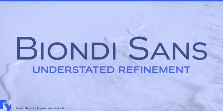 Biondi Sans font preview