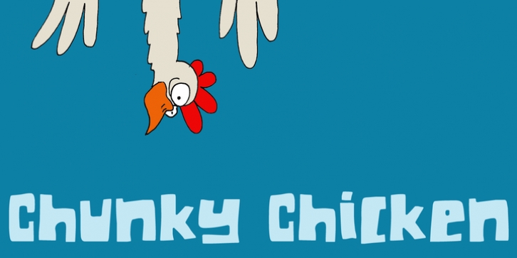 Chunky Chicken font preview