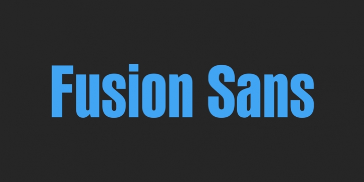 PF Fusion Sans Pro font preview